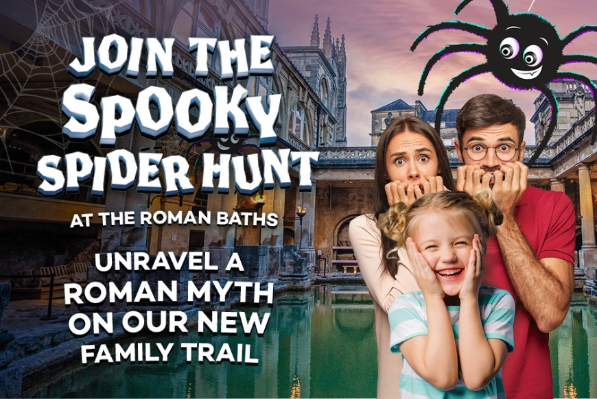 Spooky spider hunt at The Roman Baths